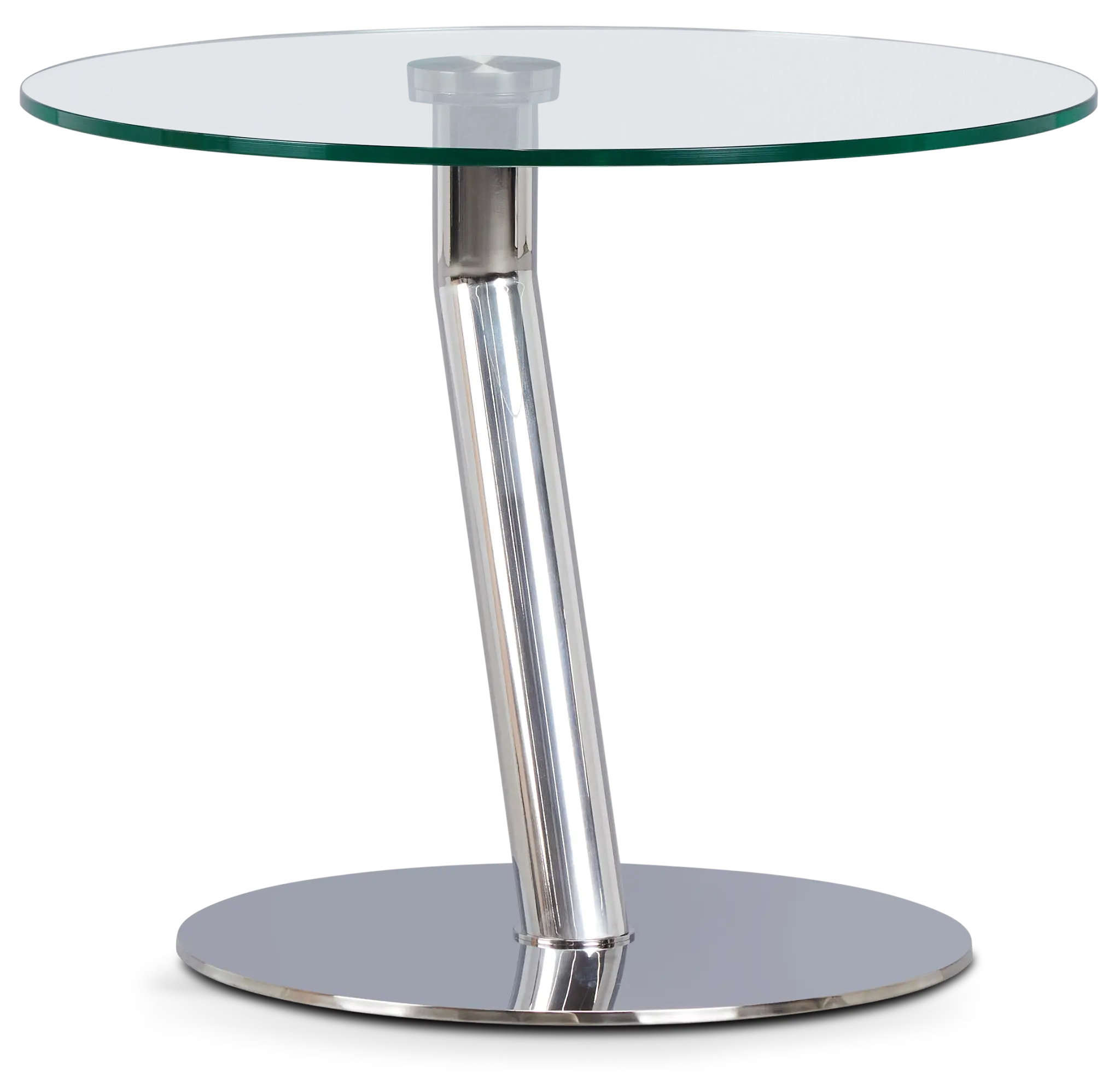 Brooks Glass Round End Table Brooks Glass Round End Table