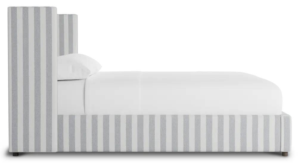 Captiva Sea Lane Dark Blue 48" Upholstered Shelter Bed Captiva Sea Lane Dark Blue 48" Upholstered Shelter Bed