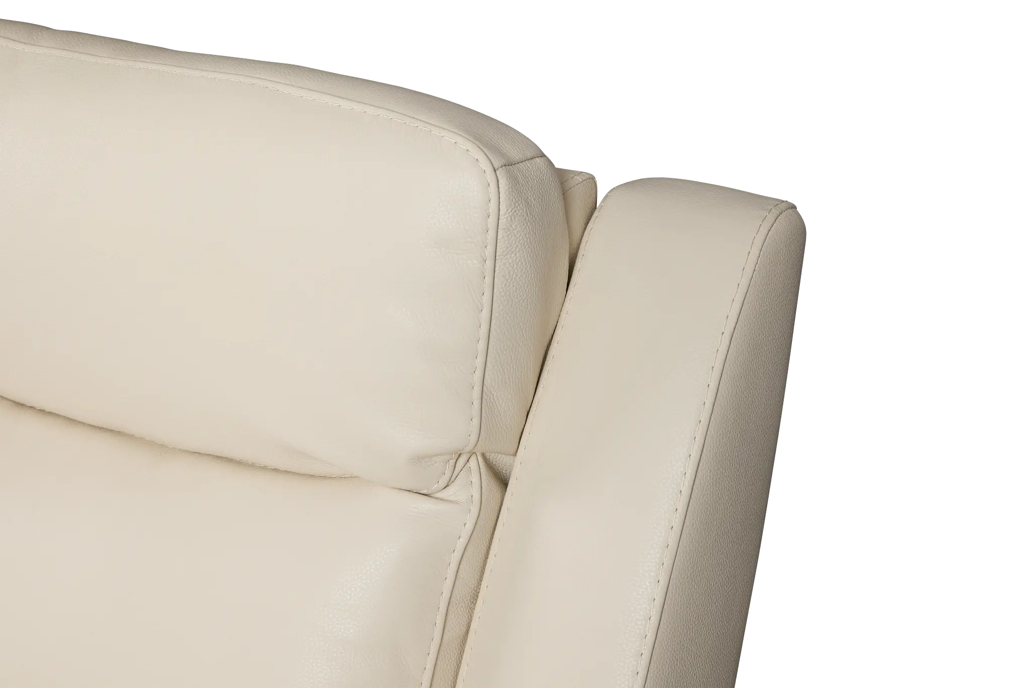 Walker Ivory Lthr/vinyl Power Recliner With Power Headrest Walker Ivory Lthr/vinyl Power Recliner With Power Headrest