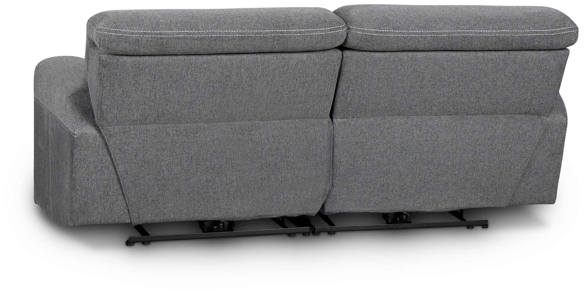 Callum Dark Gray Fabric 2-piece Modular Power Reclining Sofa