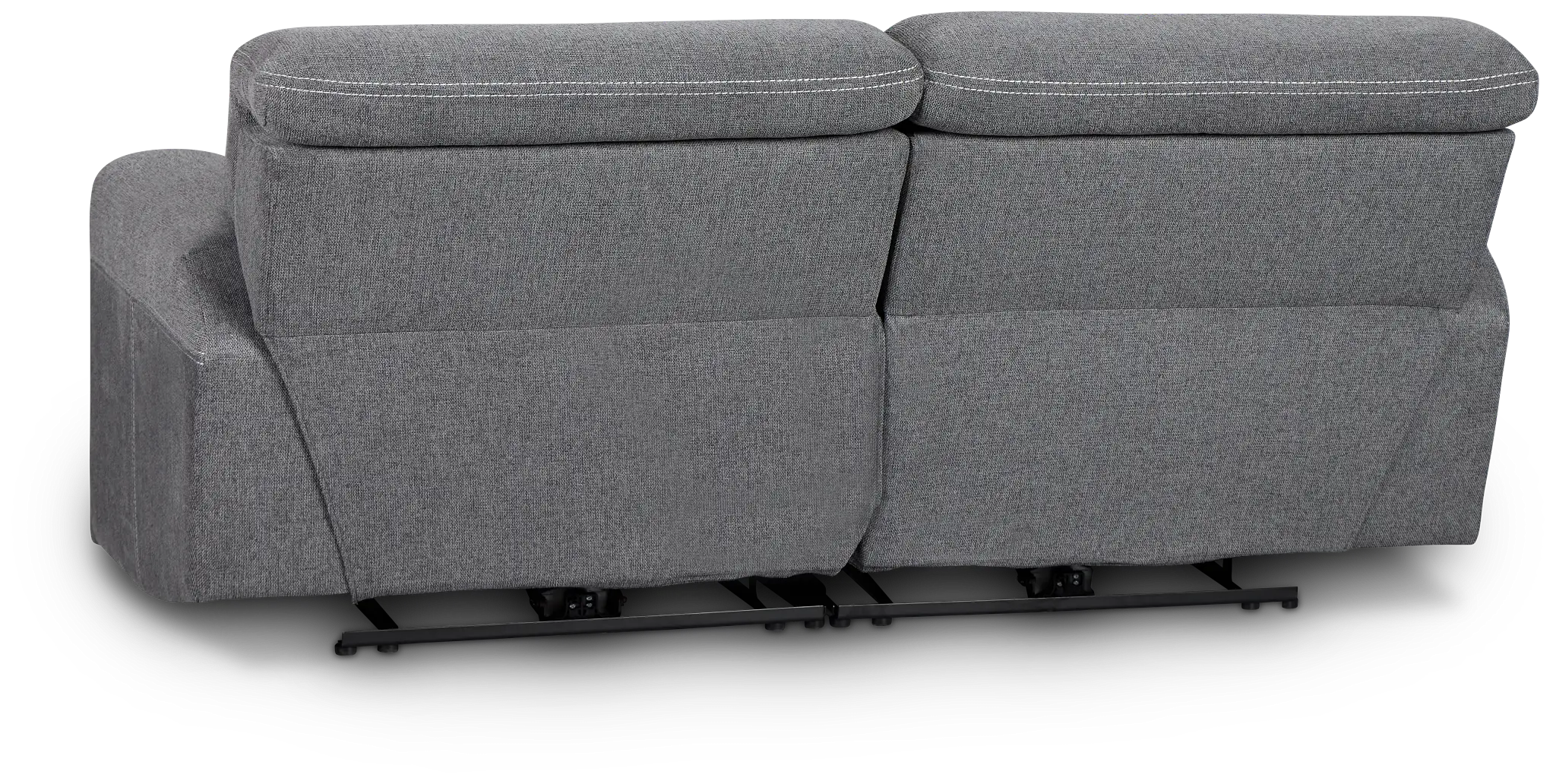 Callum Dark Gray Fabric 2-piece Modular Power Reclining Sofa Callum Dark Gray Fabric 2-piece Modular Power Reclining Sofa