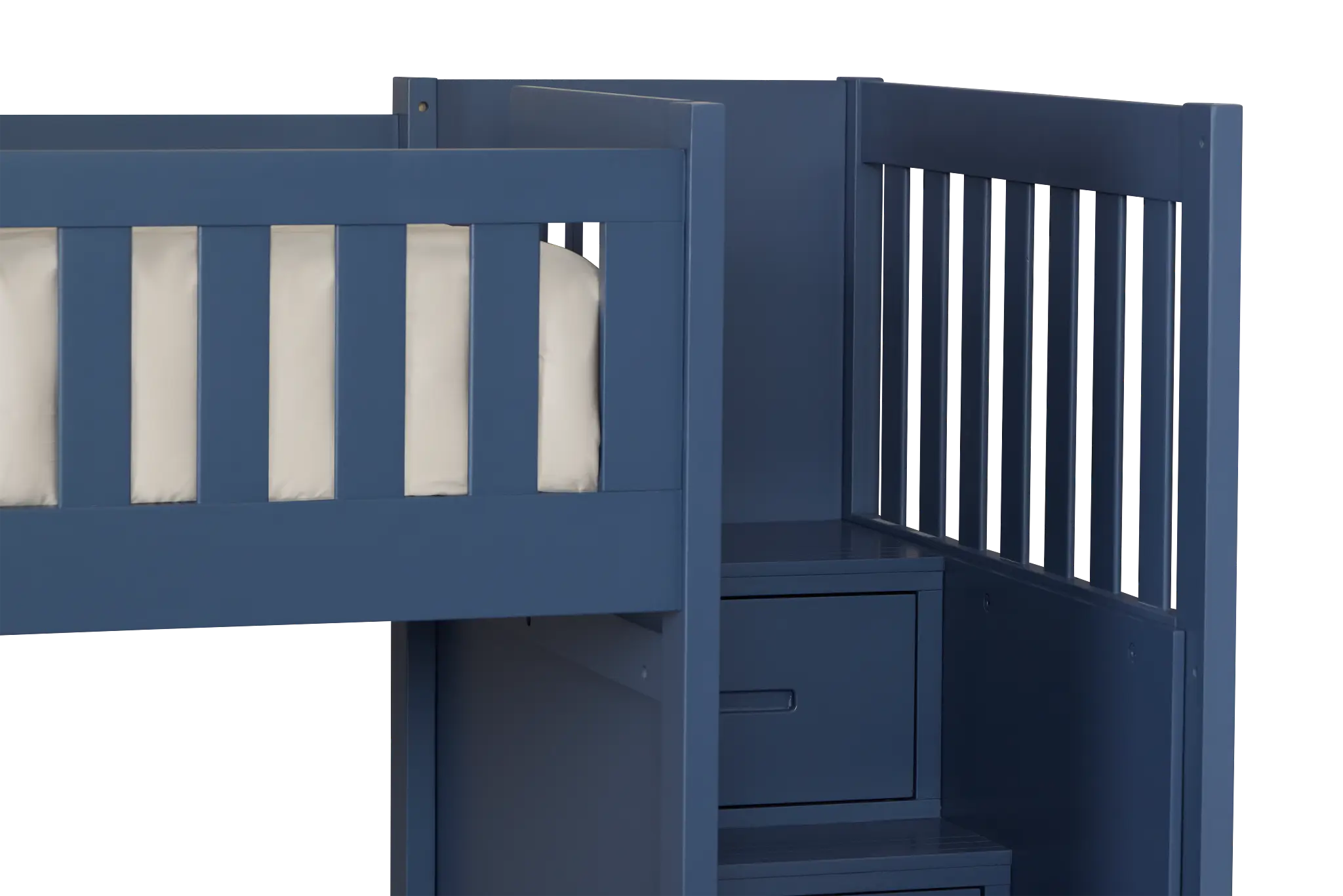 Charleston Dark Blue Step Trundle Bunk Bed Charleston Dark Blue Step Trundle Bunk Bed