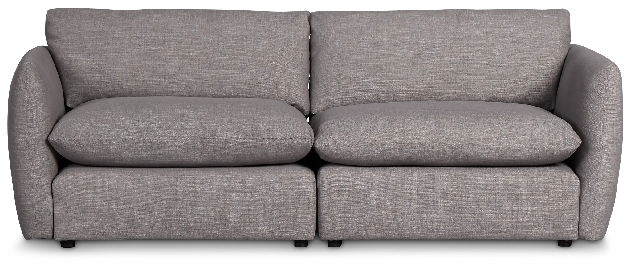 Serena Gray Fabric 2-piece Modular Sofa Serena Gray Fabric 2-piece Modular Sofa