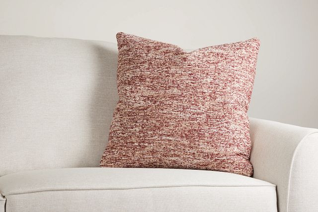 Baxter Red 22" Accent Pillow