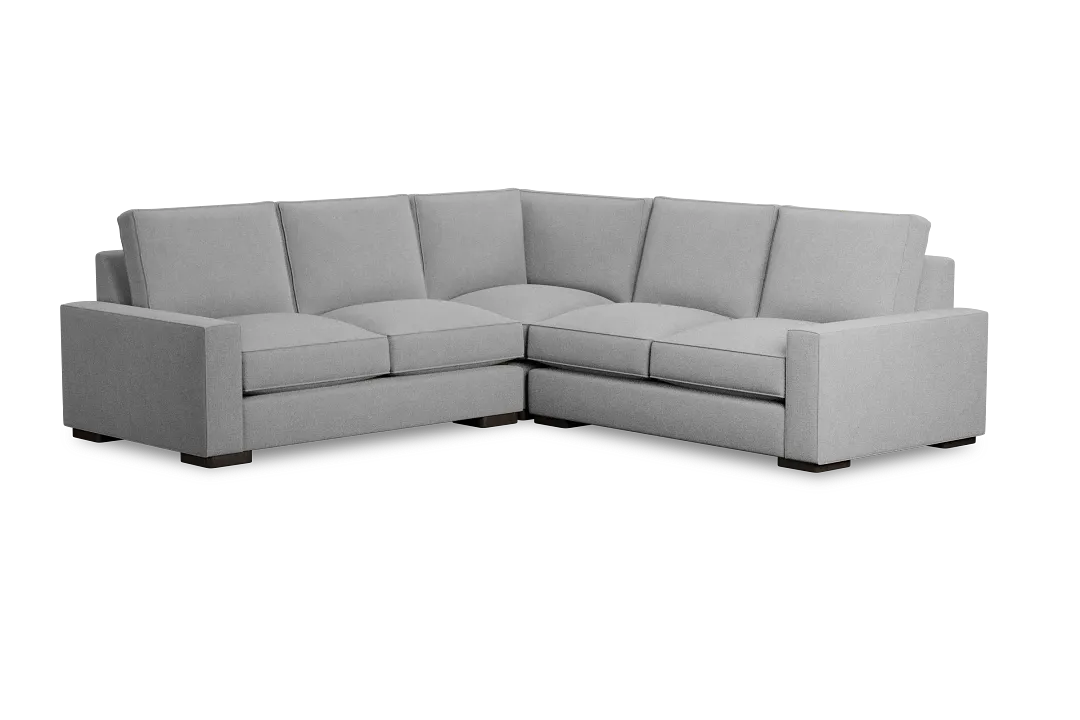 Edgewater Suave Gray Small Two-arm Sectional