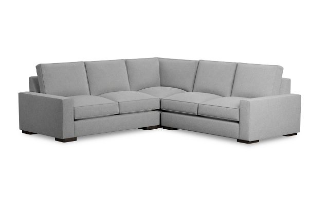 Edgewater Suave Gray Small Two-arm Sectional