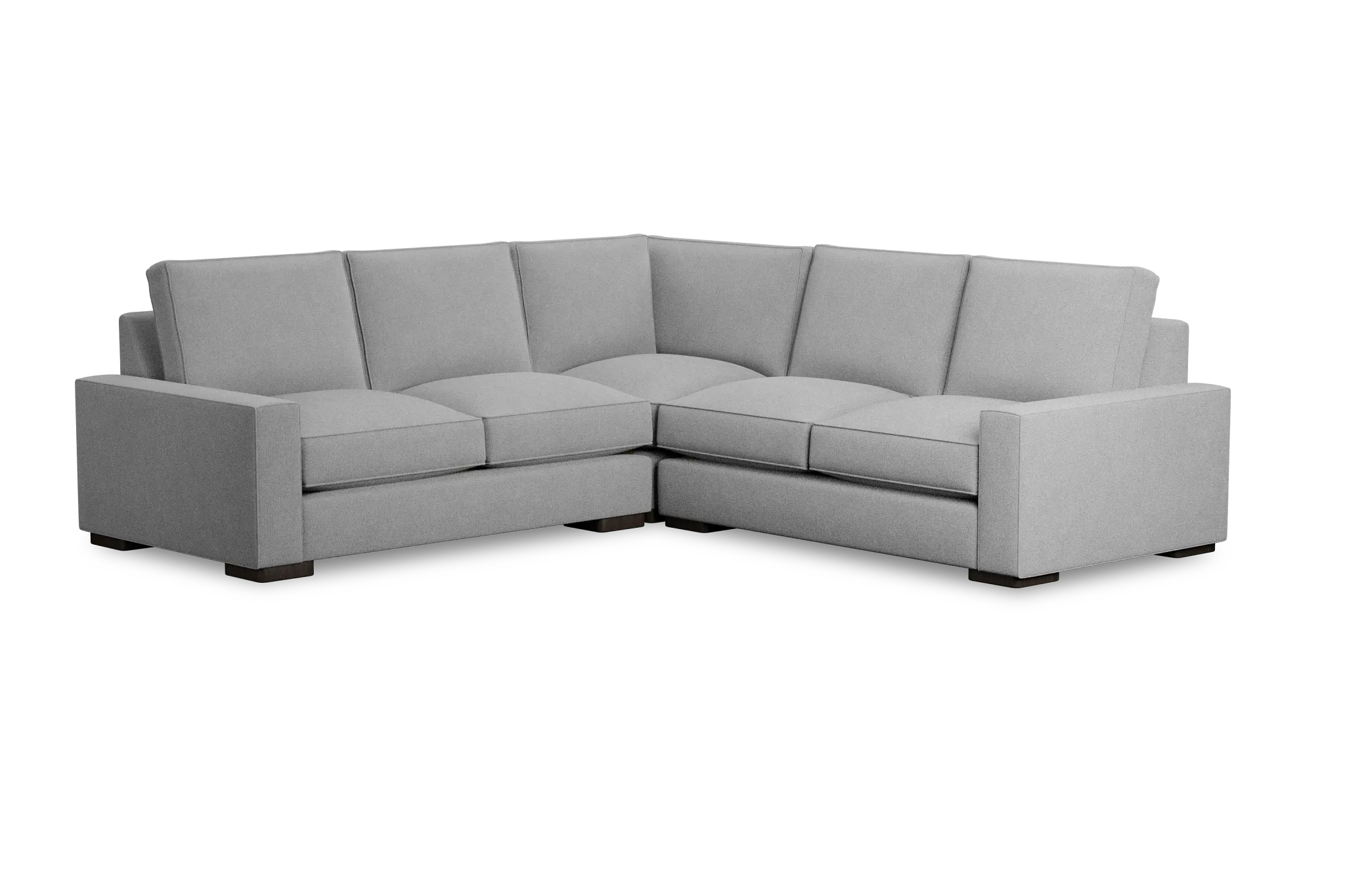Edgewater Suave Gray Small Two-arm Sectional