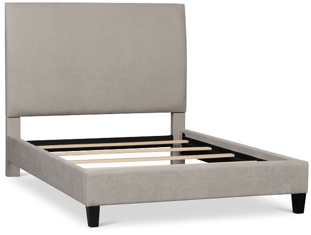 Lucy Light Gray Uph Platform Bed