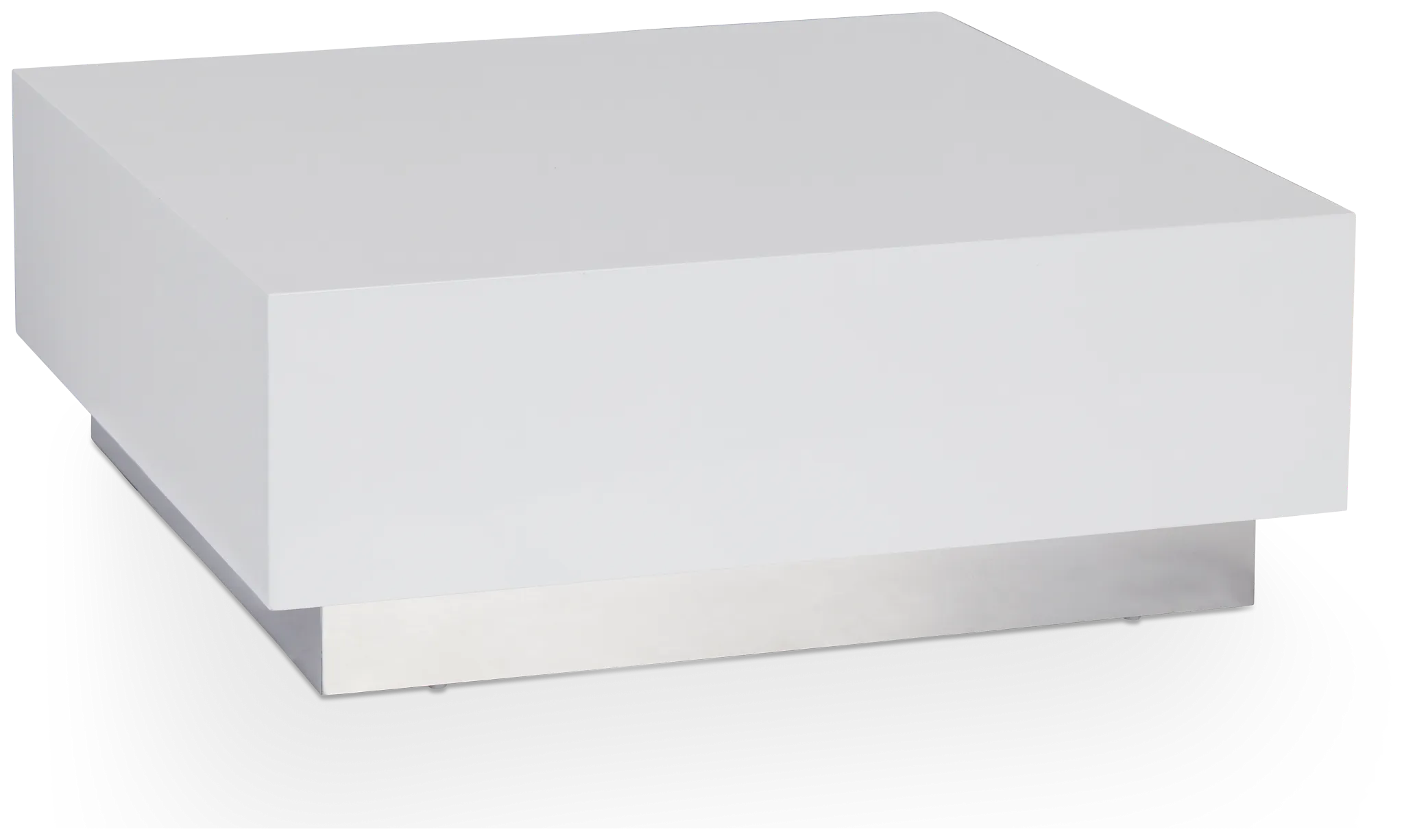 Camila White Square Coffee Table