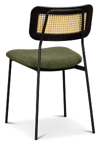 Lynden Green Woven Upholstered Side Chair