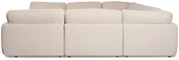 Jules Ivory Velvet 8-piece Modular Sectional