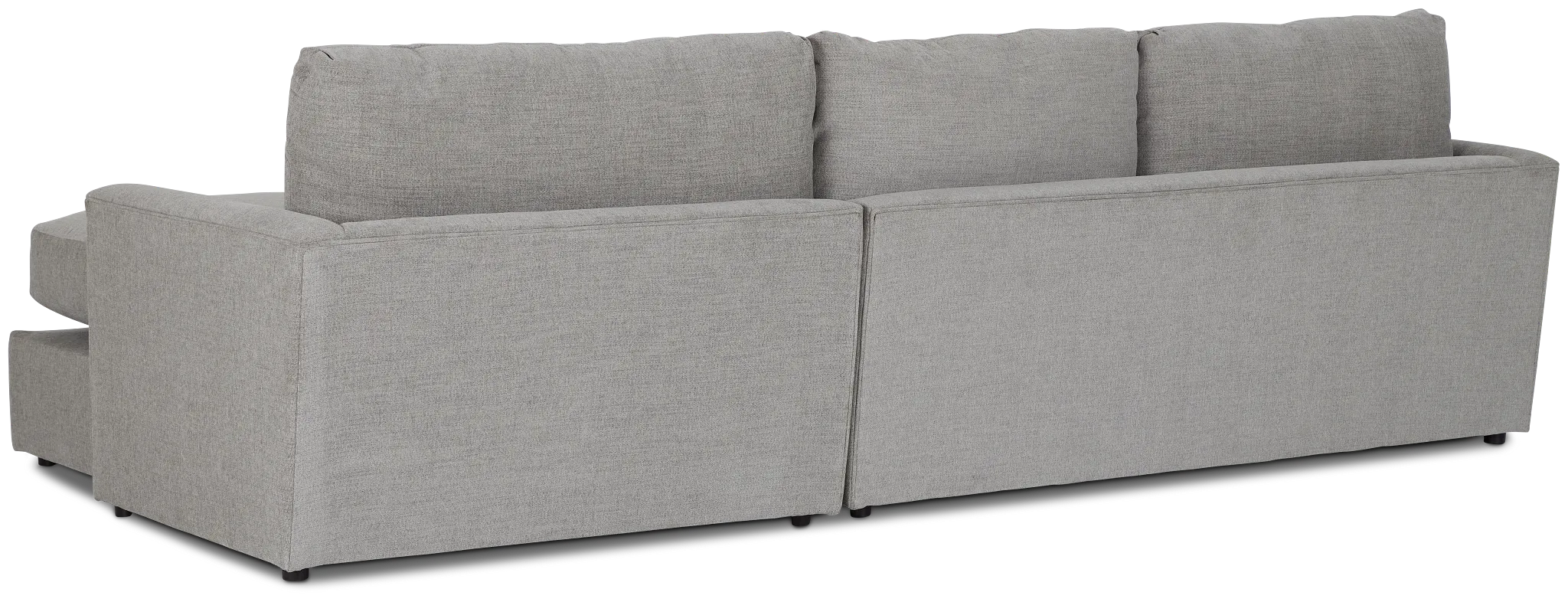 Noah Gray Fabric Right Chaise Sectional