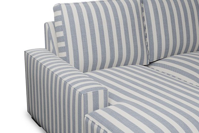 Edgewater Sea Lane Dark Blue Left Chaise Sectional