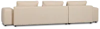 Cleo Beige Fabric Left Chaise Sectional