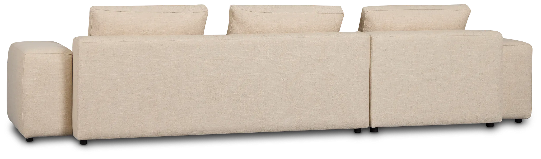 Cleo Beige Fabric Left Chaise Sectional