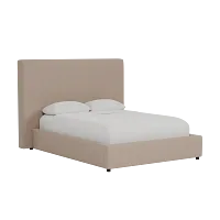 Grayton Joya Beige 54" Upholstered Platform Bed