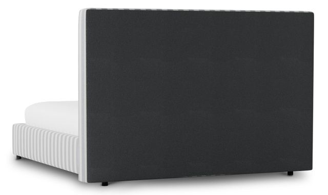 Grayton Sea Lane Dark Blue 54" Upholstered Platform Bed