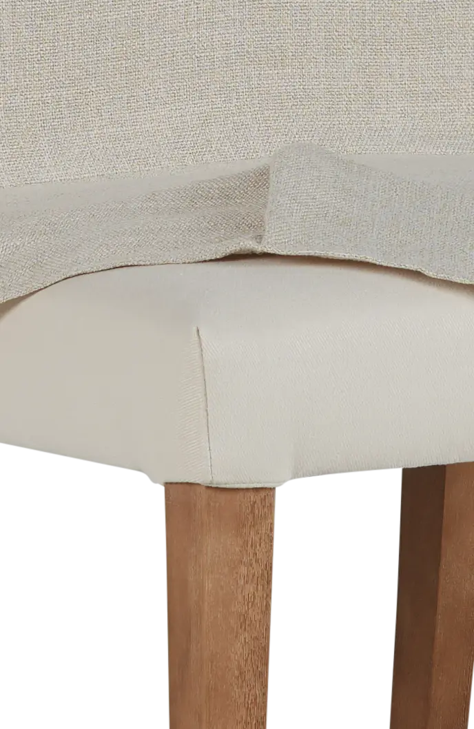 Harbor Light Beige Short Slipcover Chair With Light Tone Leg Harbor Light Beige Short Slipcover Chair With Light Tone Leg