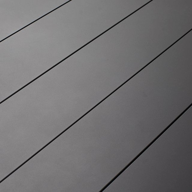 Linear Dark Gray 87" Rectangular Table