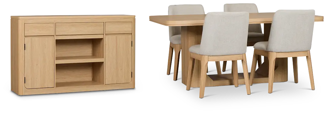 Emory Light Tone Rect Dining Room Emory Light Tone Rect Dining Room
