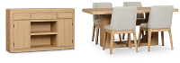 Emory Light Tone Rect Dining Room