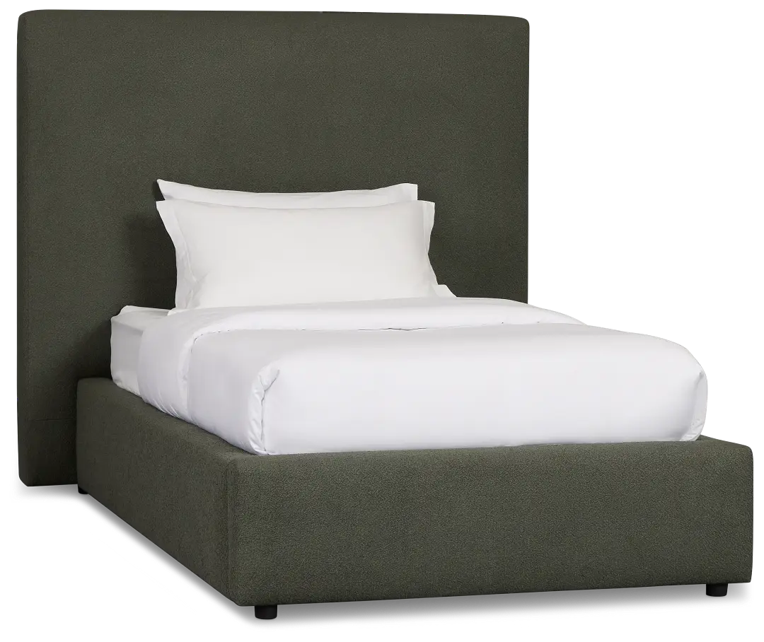 Grayton Sutton Green 54" Upholstered Platform Bed Grayton Sutton Green 54" Upholstered Platform Bed