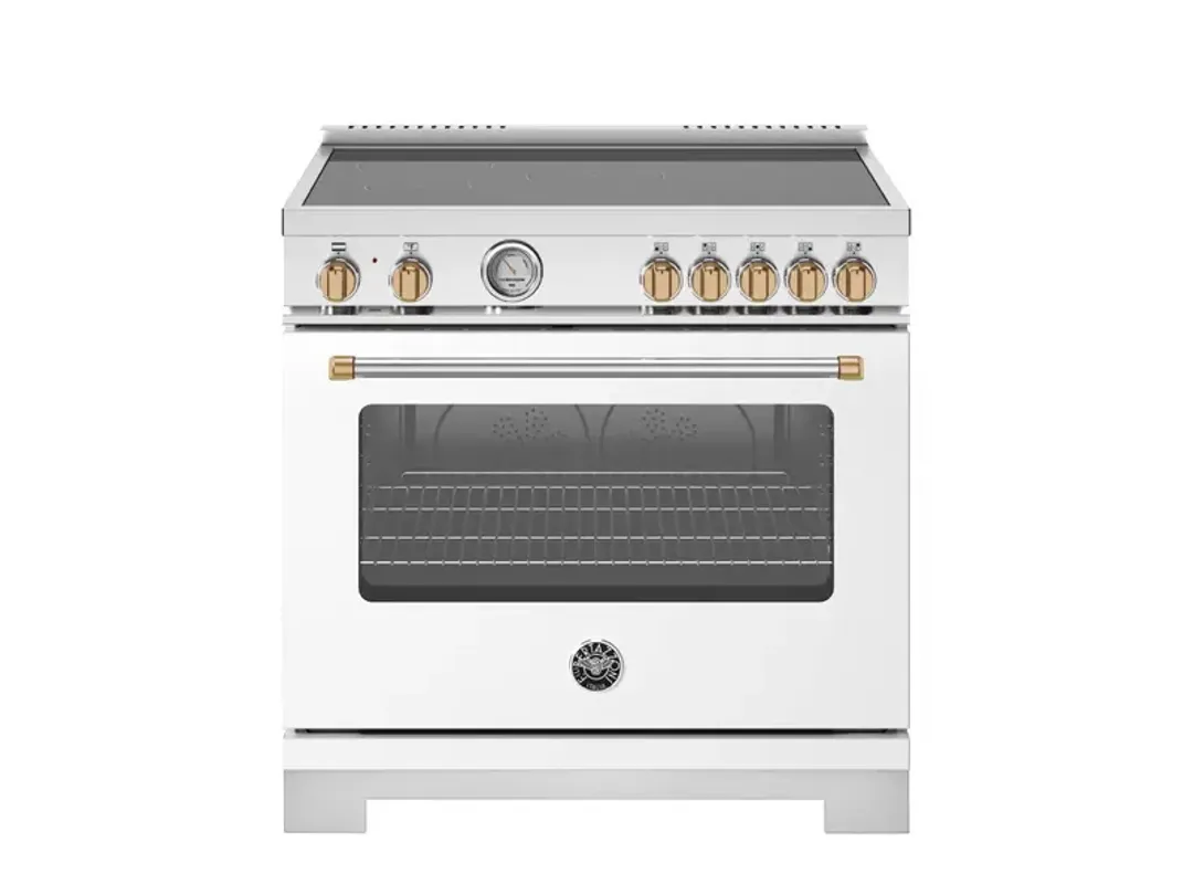 Bertazzoni Master Series White 36" Induction Range