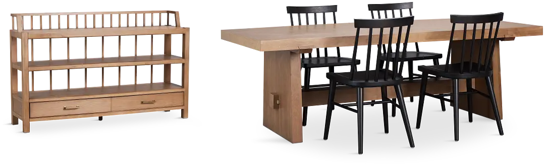 Provo Mid Tone Trestle Dining Room Provo Mid Tone Trestle Dining Room