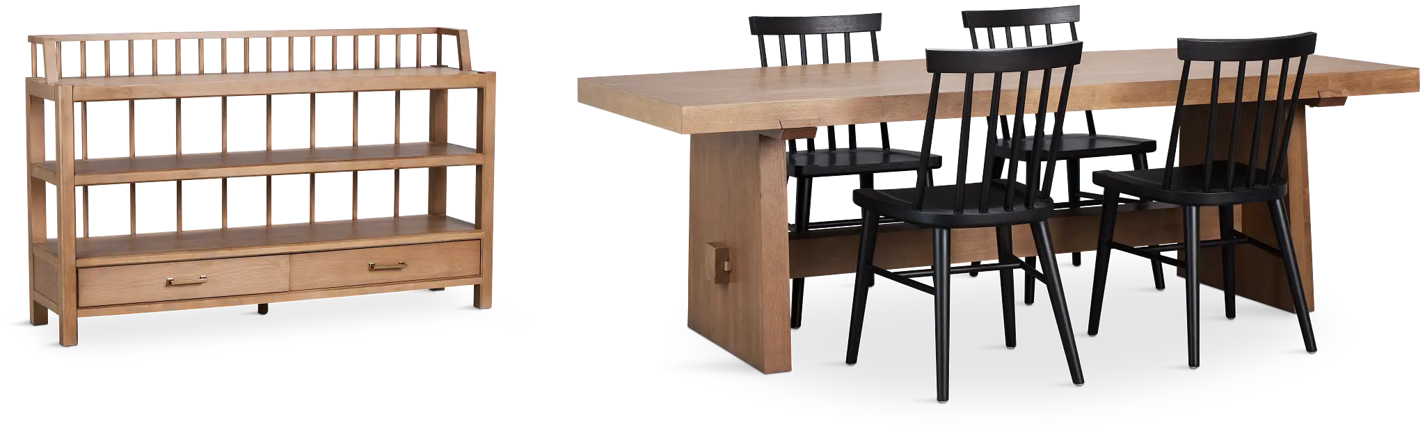 Provo Mid Tone Trestle Dining Room Provo Mid Tone Trestle Dining Room
