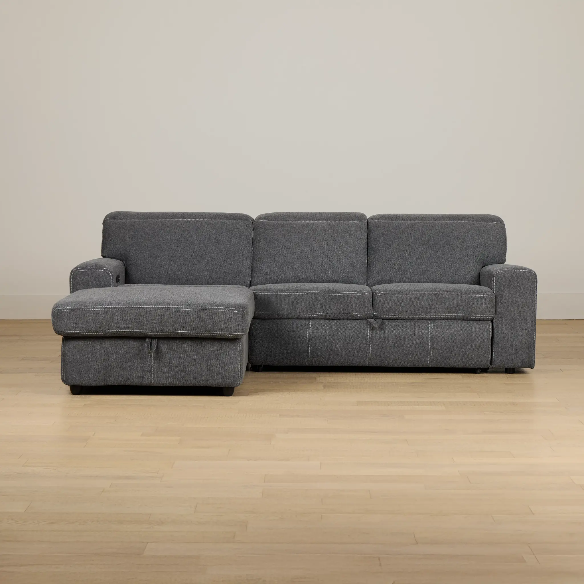 Callum Dark Gray Storage Small Left Power Chaise Sleeper Sectional Callum Dark Gray Storage Small Left Power Chaise Sleeper Sectional