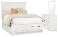 Cape Cod Ivory Panel Storage Bedroom