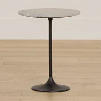 Diren Ivory Marble Accent Table