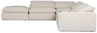 Drift Light Beige Fabric Large Left Bumper Power Reclining Sectional