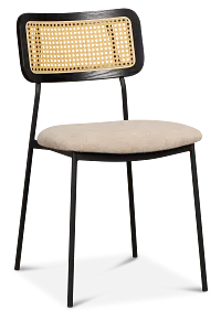 Lynden Beige Woven Upholstered Side Chair