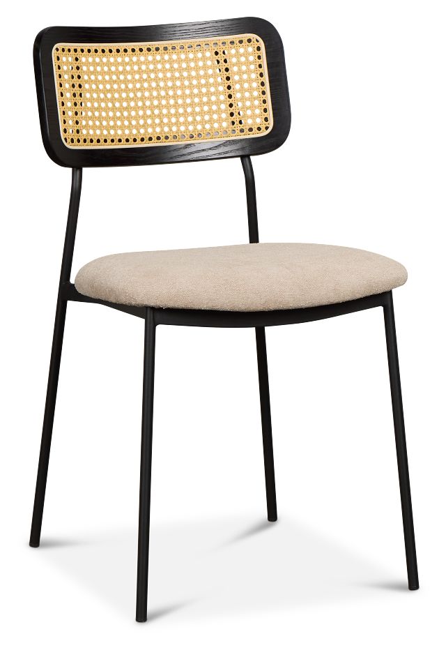 Lynden Beige Woven Upholstered Side Chair