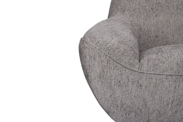 Zoey Dark Gray Fabric Chair