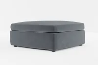 Destin Joya Gray Velvet Cocktail Ottoman