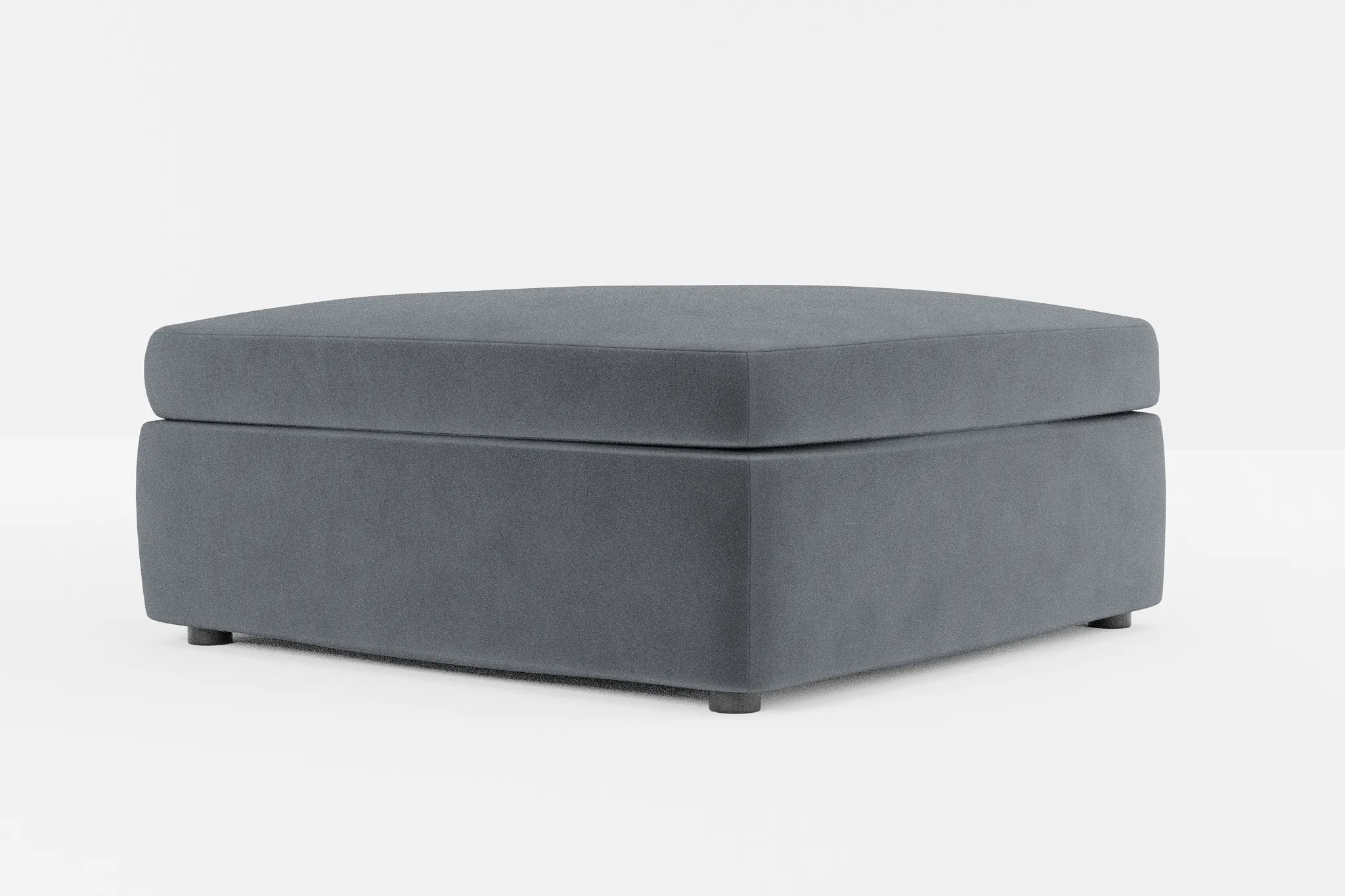 Destin Joya Gray Velvet Cocktail Ottoman