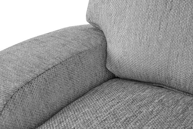 Alpha Light Gray Fabric Medium Two-arm Sectional