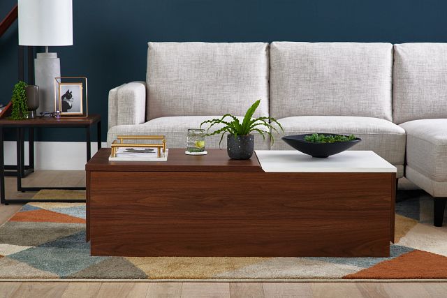 Tampa Two-tone Storage Coffee Table