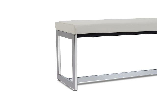 Bronx White Dining Bench