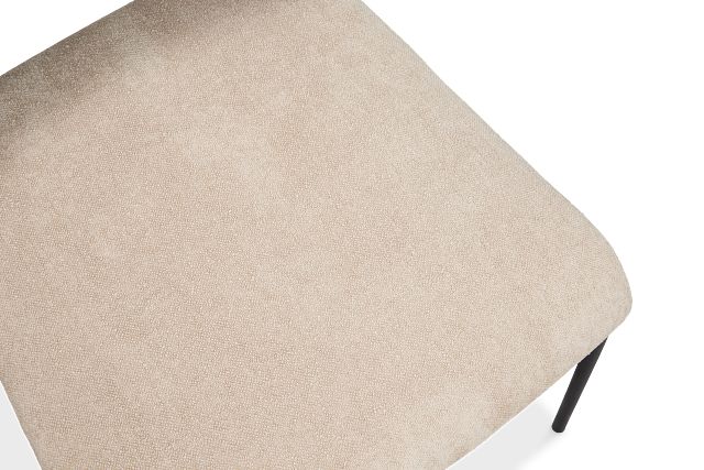 Lynden Beige Metal Upholstered Side Chair