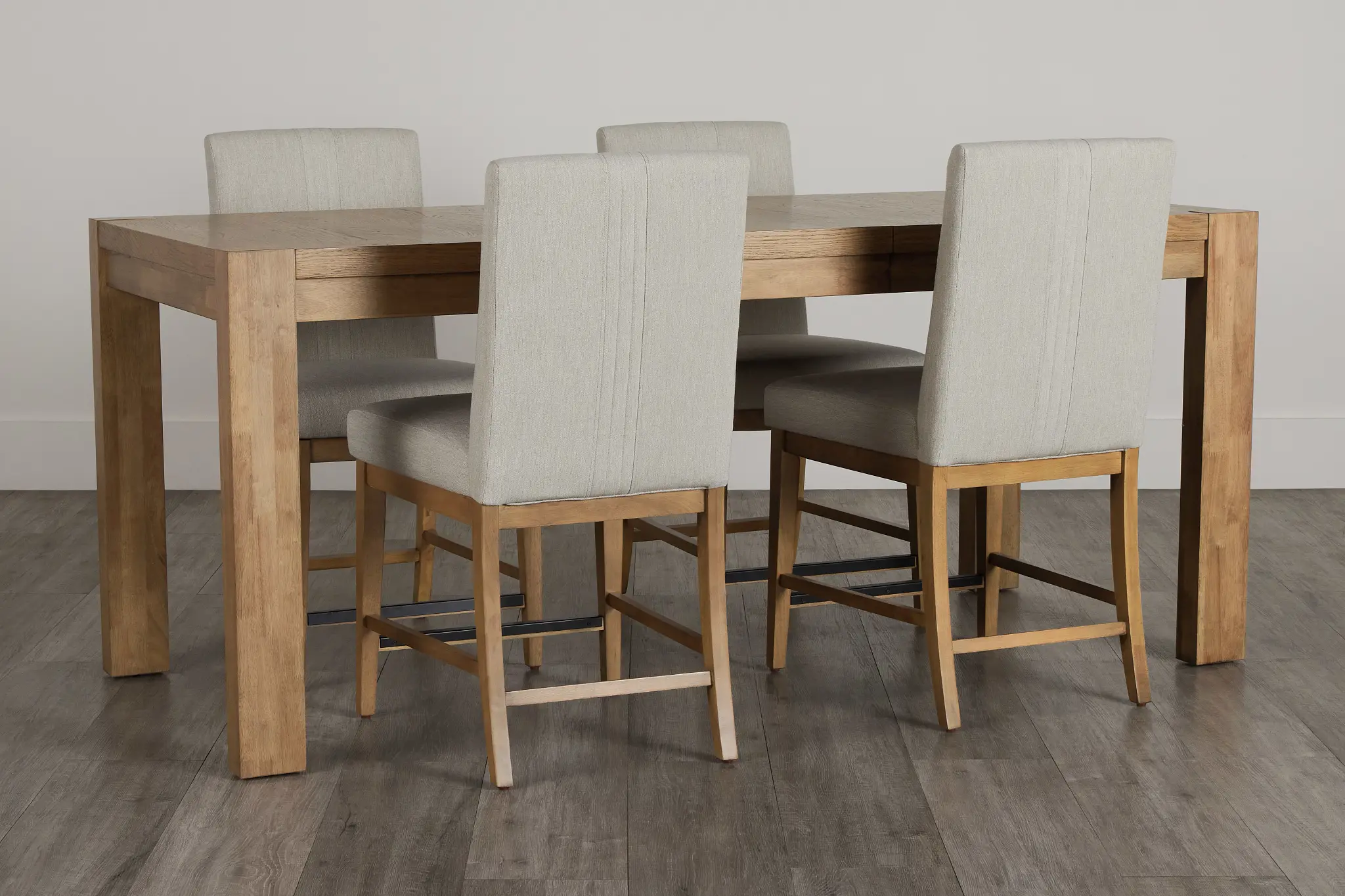 Tahoe Light Tone High Table & 4 Upholstered Barstools Tahoe Light Tone High Table & 4 Upholstered Barstools