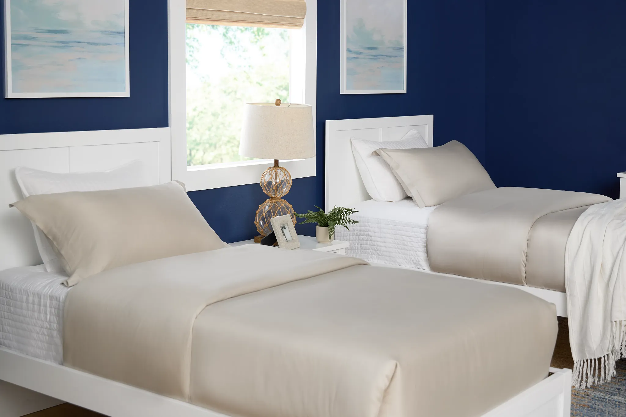 Charleston White Panel Bed