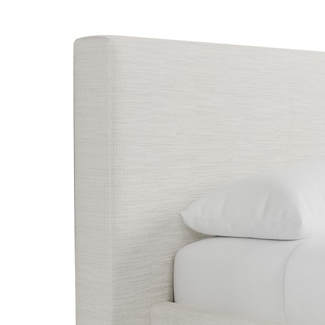 Grayton Maguire Ivory 44" Upholstered Platform Bed