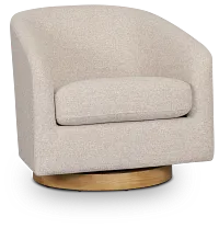 Paloma Beige Fabric Accent Chair