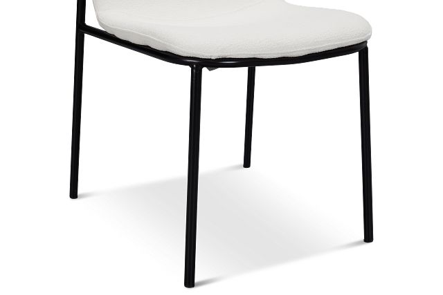 Palos White Upholstered Side Chair