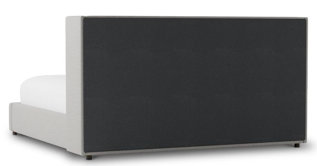 Captiva Maguire Gray 48" Upholstered Shelter Bed
