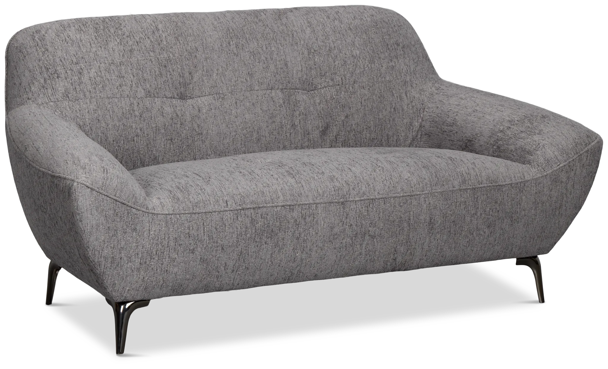 Zoey Dark Gray Fabric Loveseat