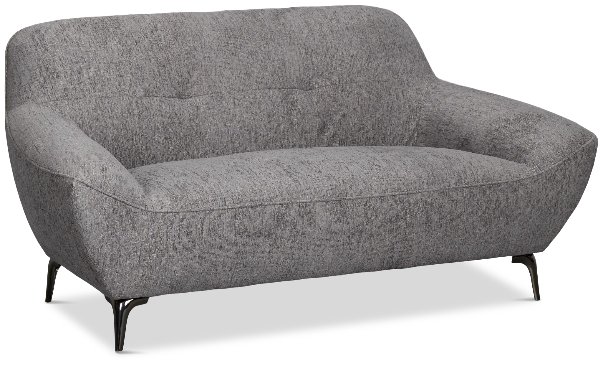 Zoey Dark Gray Fabric Loveseat Zoey Dark Gray Fabric Loveseat